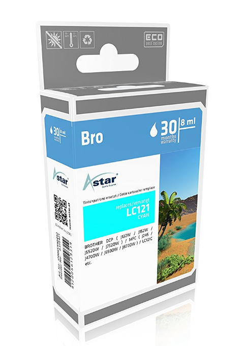 [170085990492] Astar AS15421 inktcartridge Cyaan
