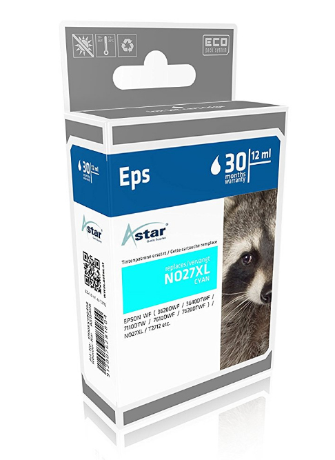 Astar AS15408 inktcartridge Cyaan