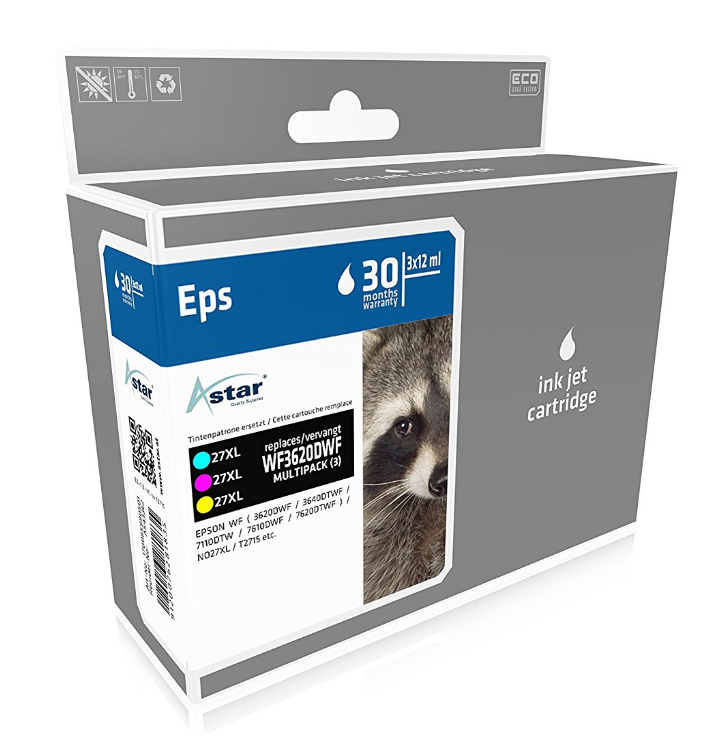 Astar AS43362 inktcartridge Cyaan, Magenta, Geel