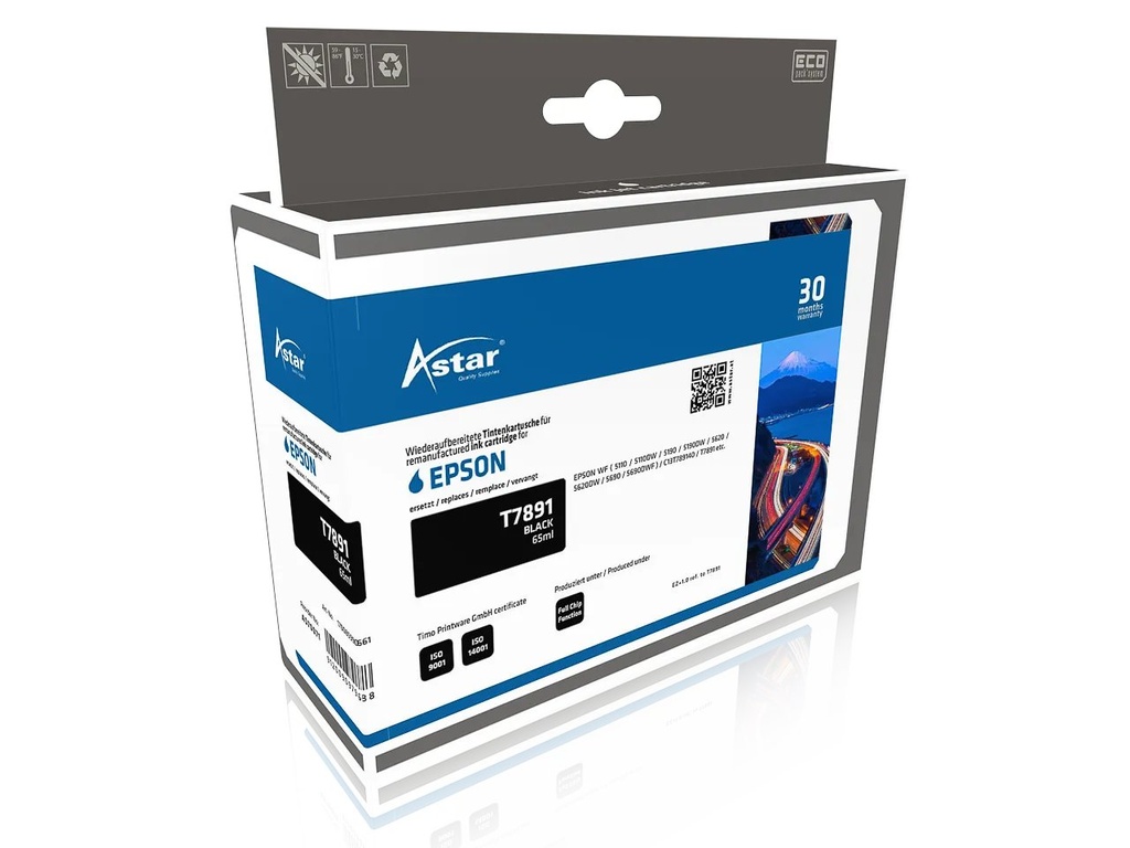 ASTAR AS70071 ASTAR EPSON T7891 WF ink black