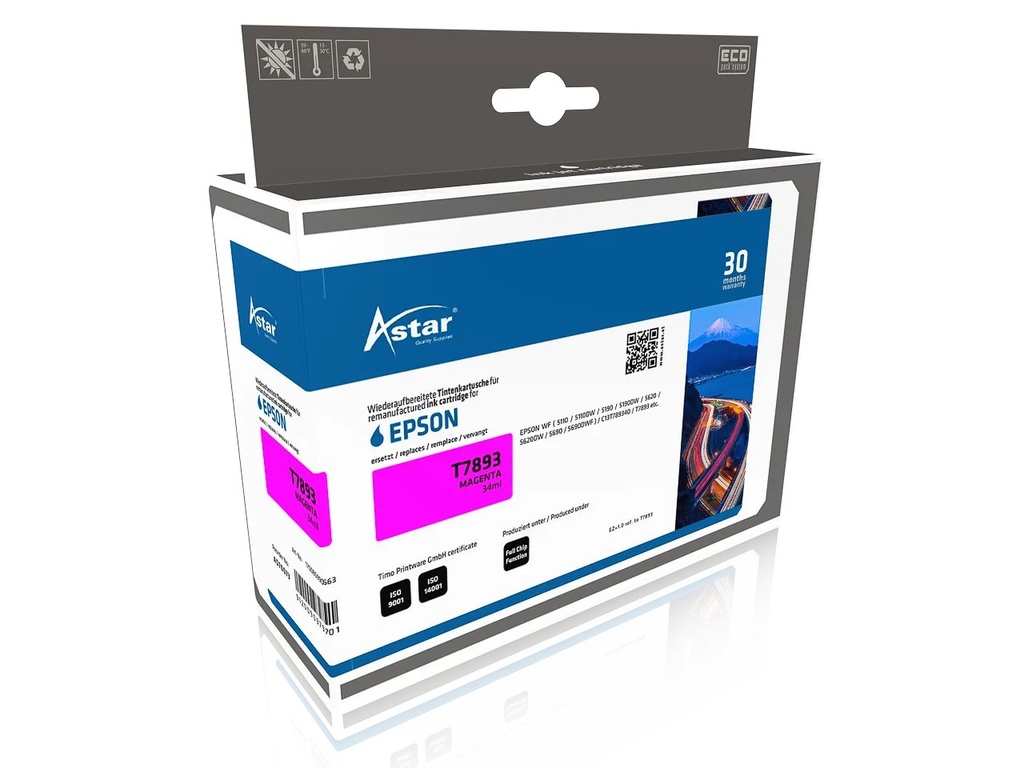 ASTAR AS70073 ASTAR EPSON T7893 WF ink magenta