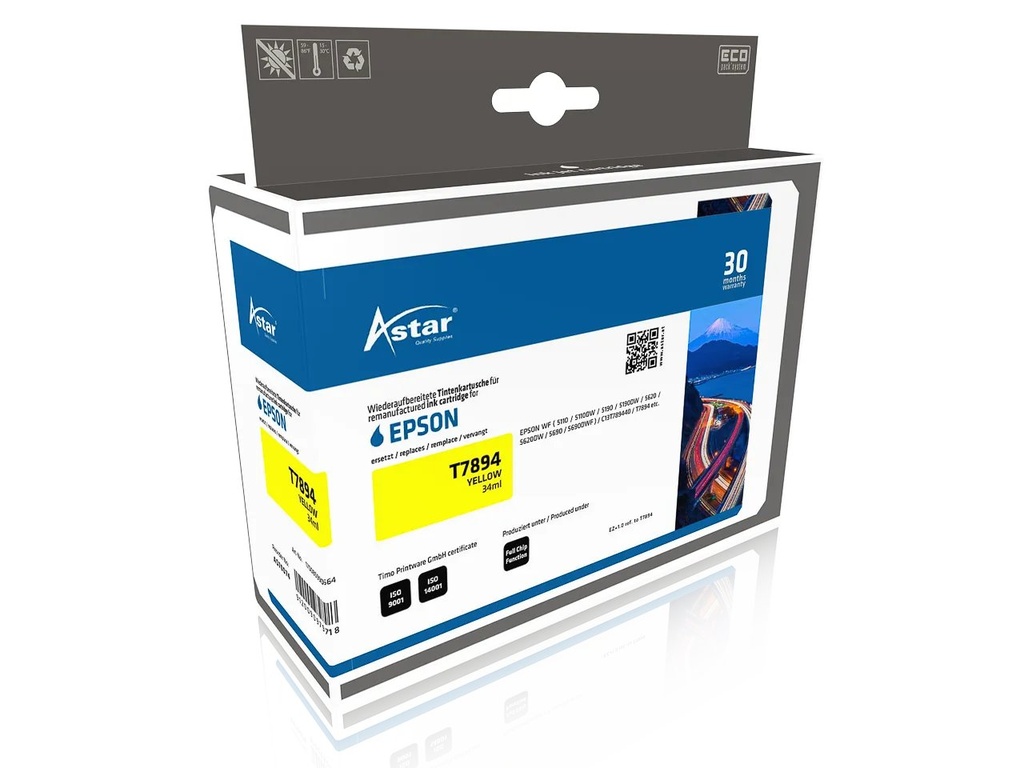 ASTAR AS70074 ASTAR EPSON T7894 WF ink yellow