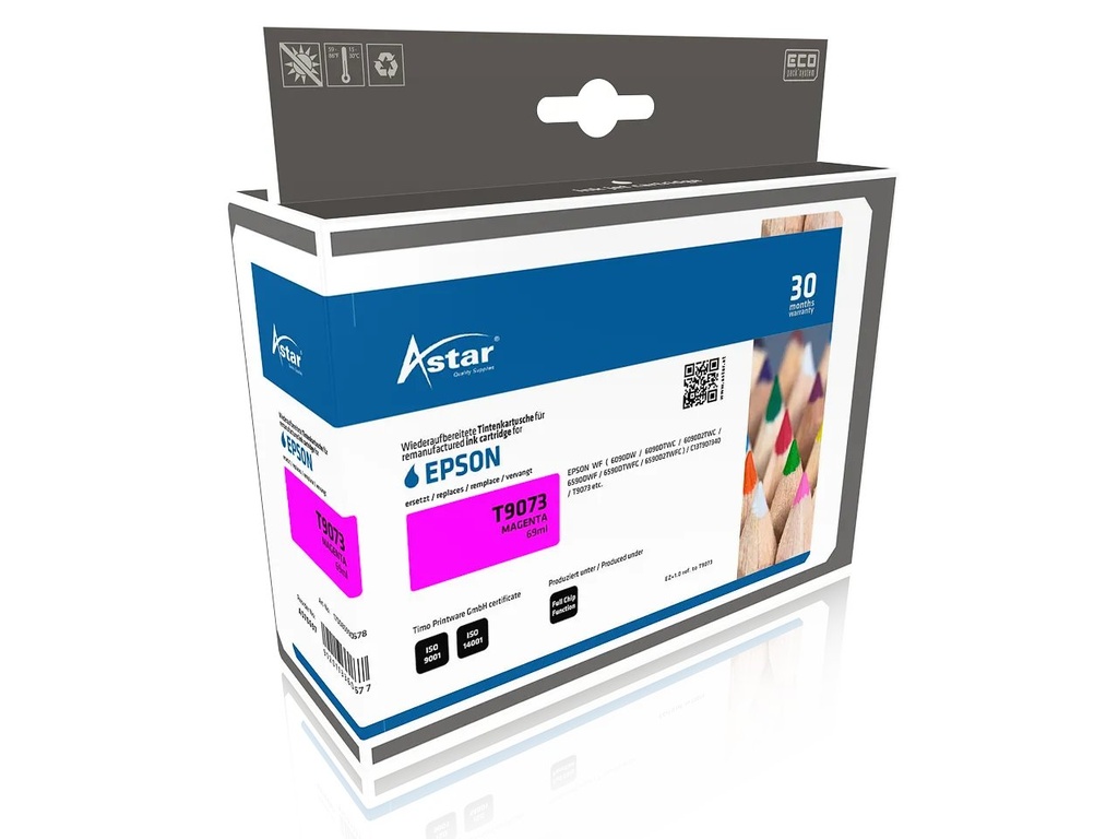 [170085990678] ASTAR AS70697 ASTAR EPSON T9073 WF ink magenta