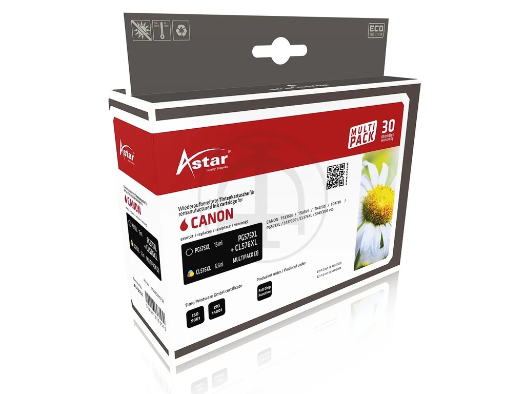 ASTAR AS70751 ASTAR CANON PG575XL/CL576XL ink