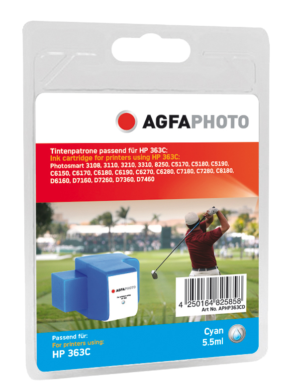 [170570990298] AgfaPhoto APHP363CD inktcartridge 1 stuk(s) Foto cyaan