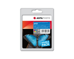 AgfaPhoto APHP57CDUO inktcartridge 24 stuk(s) Normaal rendement Cyaan, Magenta, Geel