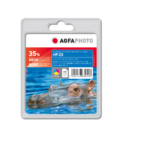 AgfaPhoto APHP23C inktcartridge 1 stuk(s) Normaal rendement Cyaan, Magenta, Geel