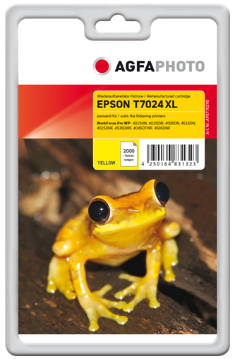 [170570990539] AgfaPhoto APET702YD inktcartridge Geel