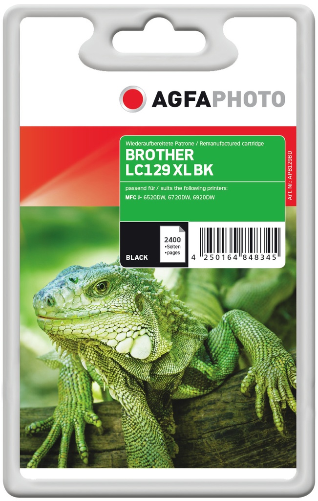 [170570990545] AgfaPhoto APB129BD inktcartridge Zwart
