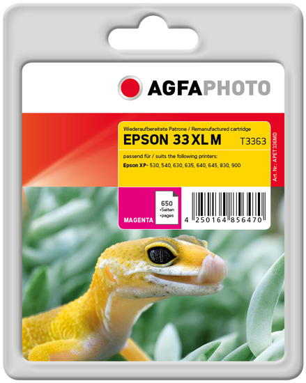 AgfaPhoto APET336MD inktcartridge 1 stuk(s) Compatibel Magenta
