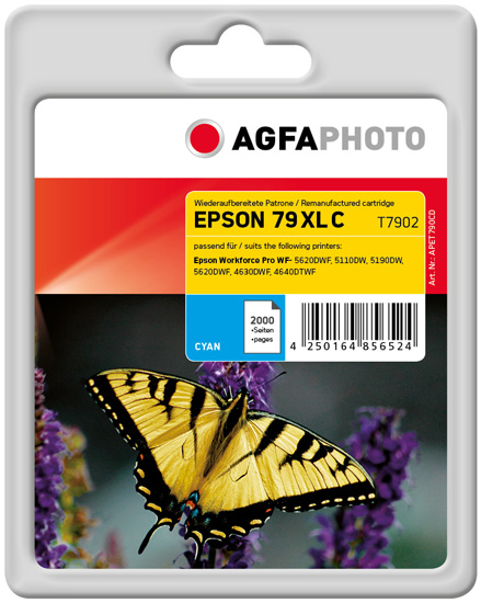 [170570990593] AgfaPhoto APET790CD inktcartridge 1 stuk(s) Compatibel Cyaan