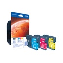 Brother LC1100HYRBWBP inktcartridge 3 stuk(s) Origineel Cyaan, Magenta, Geel