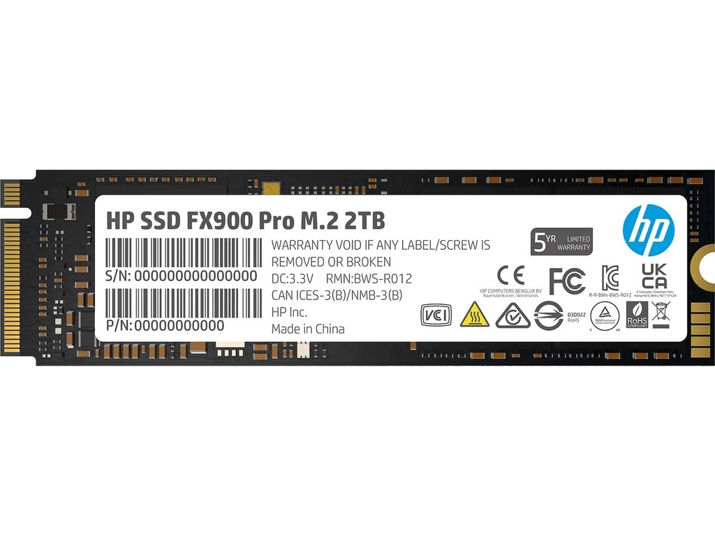 HEWLETT PACKARD HP SSD FX900 PRO 2TB M.2 NVME