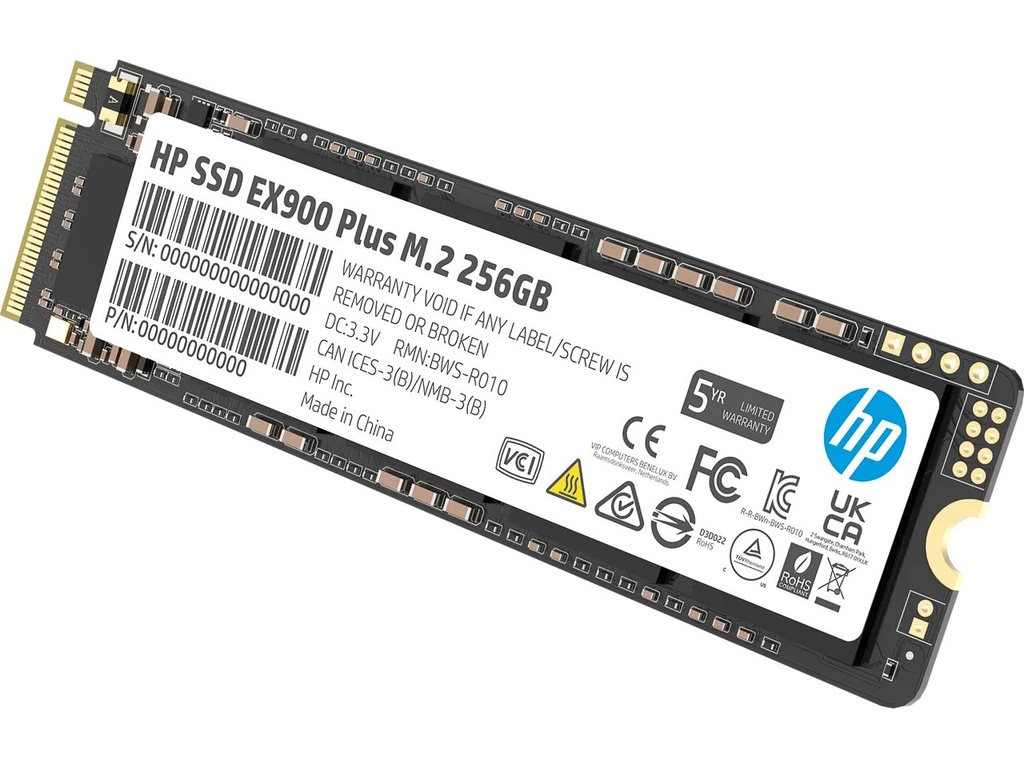 HEWLETT PACKARD HP SSD EX900 PLUS 256GB M.2 NVME