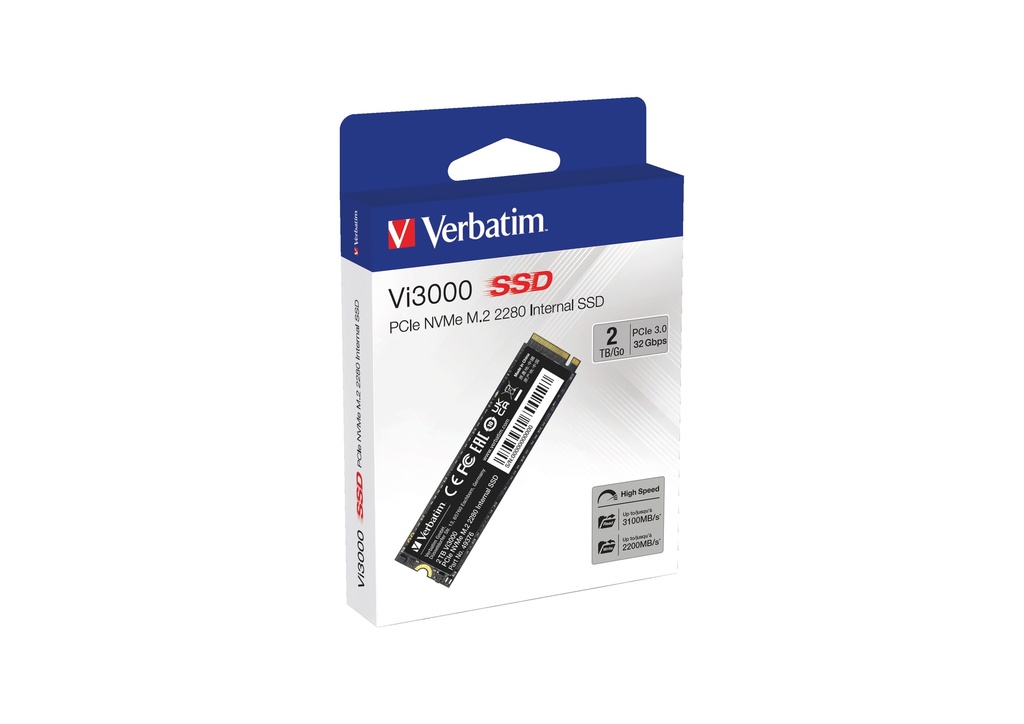 Verbatim Vi3000 PCIe NVMe M.2 SSD 2TB