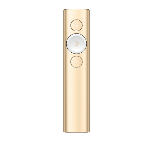 [410596440343] Logitech 910-004862 Draadloze presenter Bluetooth/RF Goud