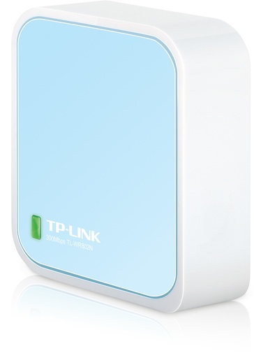 [415748440025] TP-Link TL-WR802N draadloze router Fast Ethernet Single-band (2.4 GHz) Blauw, Wit