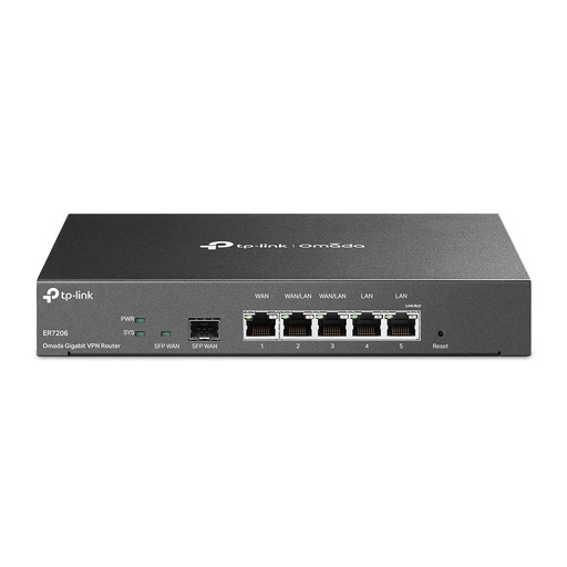 [415748440080] TP-Link TL-ER7206 bedrade router Gigabit Ethernet Zwart