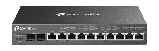[415748440214] TP-Link Omada ER7212PC bedrade router Gigabit Ethernet Zwart