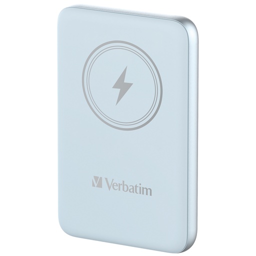 [500076440028] Verbatim Charge 'n' Go Magnetische Draadloze Power Bank 10000mAh Blauw