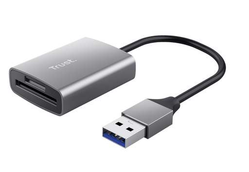 [670545440019] Trust Dalyx geheugenkaartlezer USB 3.2 Gen 1 (3.1 Gen 1) Aluminium