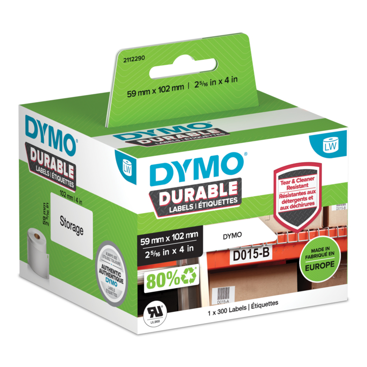 [914181440405] DYMO Durable Wit Zelfklevend printerlabel