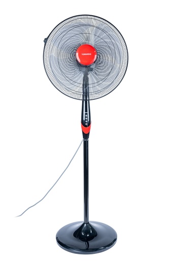 [650416440015] TORNADO TSF-18XW ventilator Zwart, Rood