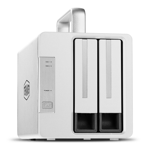 [215632440004] TerraMaster D2 Thunderbolt 3 disk array 0 TB Desktop Grijs