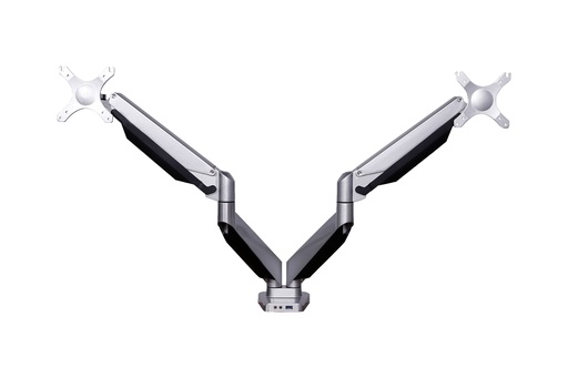 [310664440074] BakkerElkhuizen Smart Office 12 Dual Monitor Arm Clamp + Bolt Through